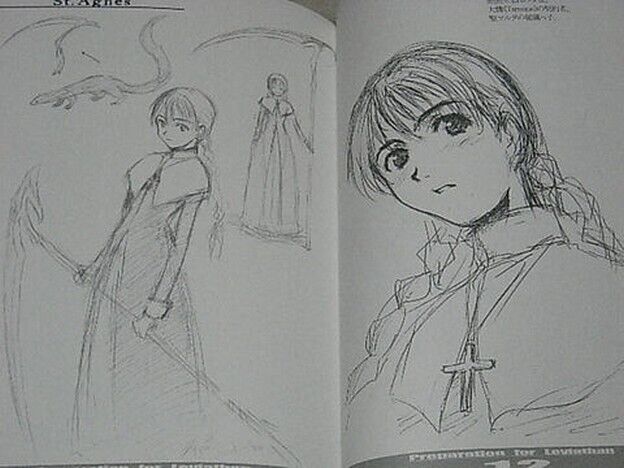 Hiderou Horibe Rough Illustration Book Preparration for Leviathan 