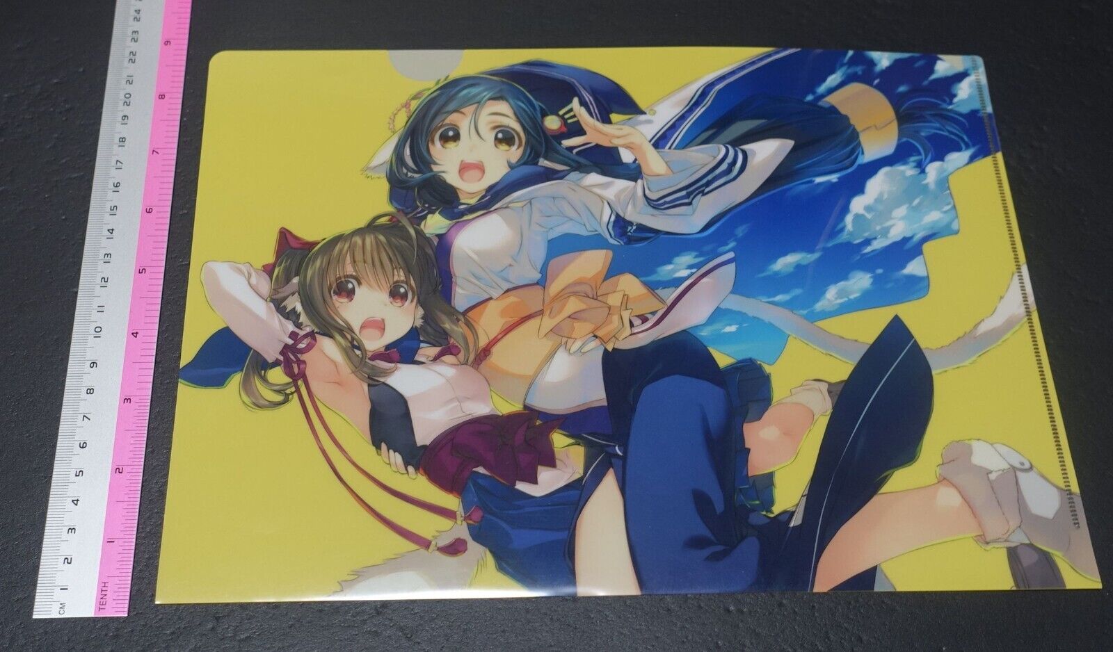 Utawarerumono PVC Art Sheet Clear File KUON & KOKONE 