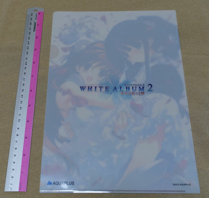 AQUA PLUS White Album Kazusa & Yukina A4 Size Clear File Folder 