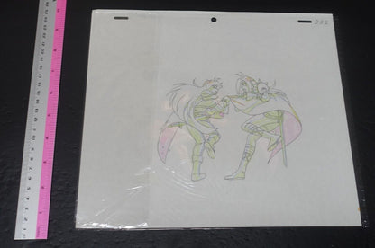 Cel & Raw Key Frame Art The Slayers Rina & Naga B32 Japanese Animation 