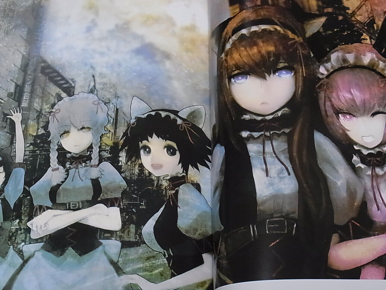 STEINS GATE ILLUSTRATIONS COLLECTION Art & Comic , Novel Huke etc 