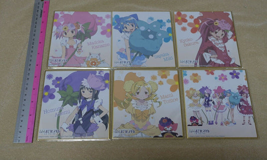 Puella Magi Madoka Langue de Chat 2 Print Shikishi Art Board 6 Set 