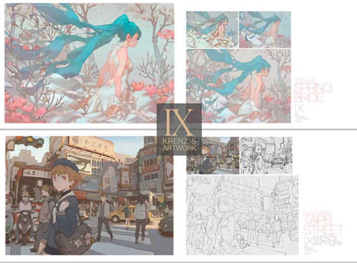 KRENZ COLOR ART BOOK KRENZ'S ARTWORK 9 124page 