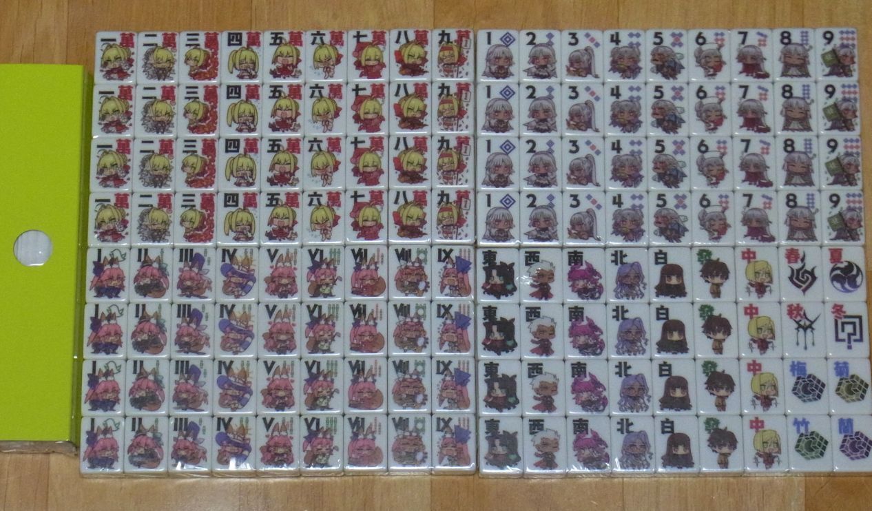Fate EXTELLA LINK Holy Tile of the Moon Special Mahjong tiles SET Arco Wada 