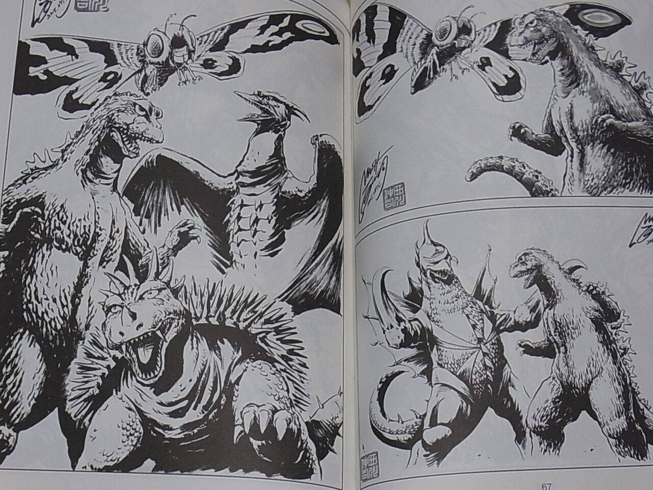 SHINJI NISHIKAWA GODZILLA Illustration Art Book CONVENTION SKETCH BOOK in USA 