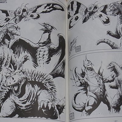 SHINJI NISHIKAWA GODZILLA Illustration Art Book CONVENTION SKETCH BOOK in USA 