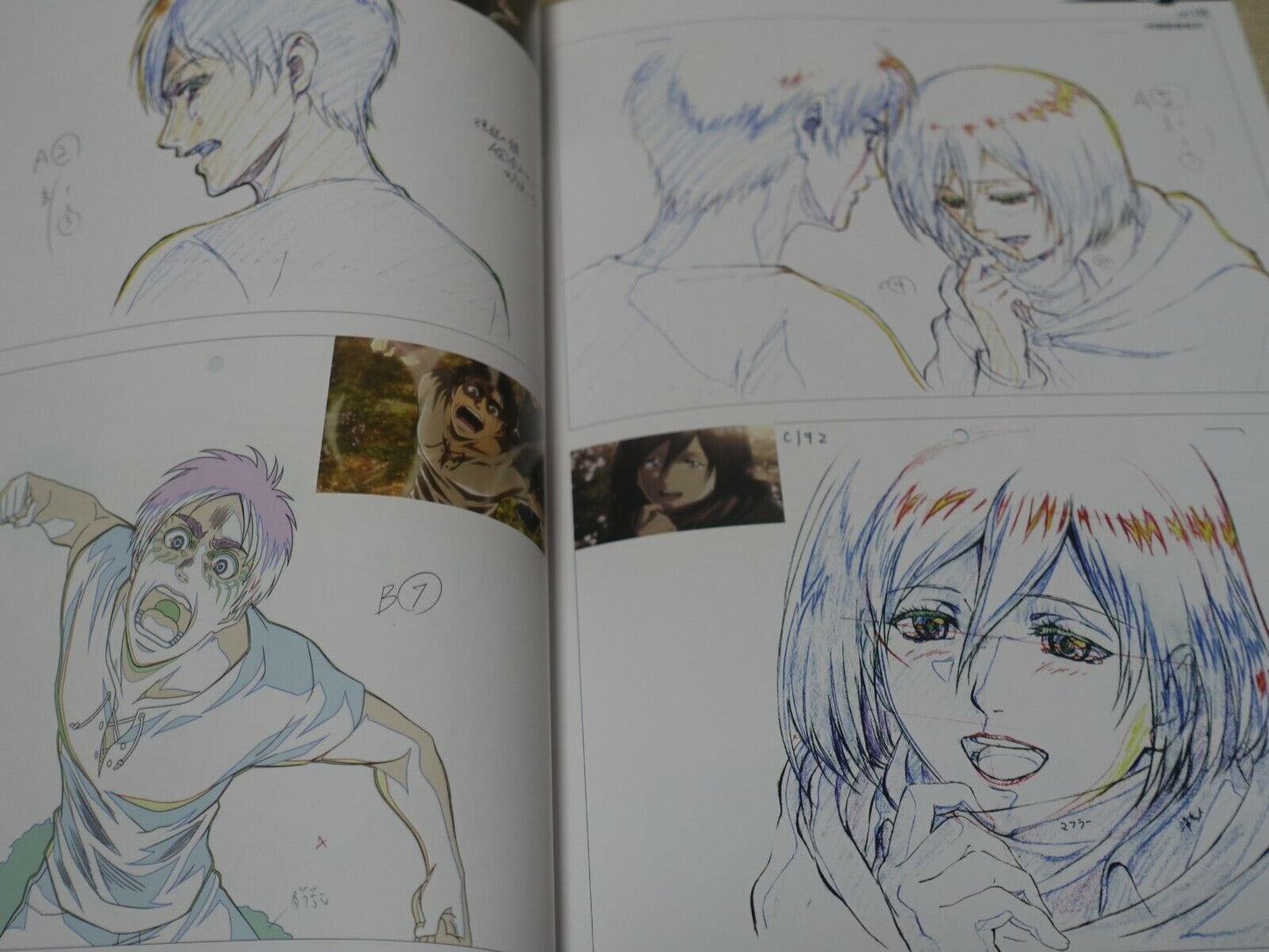 Attack on Titan Season 2 Key Frame Art Work Book with Kyouji Asano Signature 
