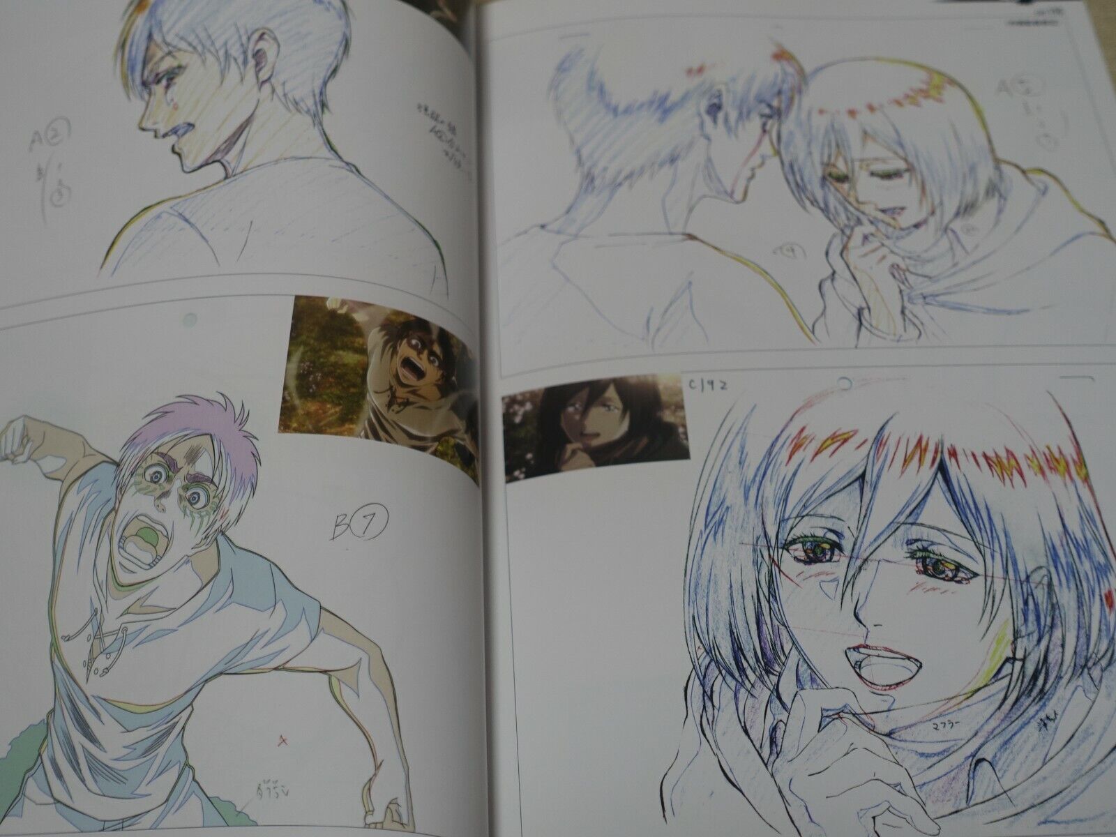 Attack on Titan Season 2 Key Frame Art Work Book with Kyouji Asano Signature 