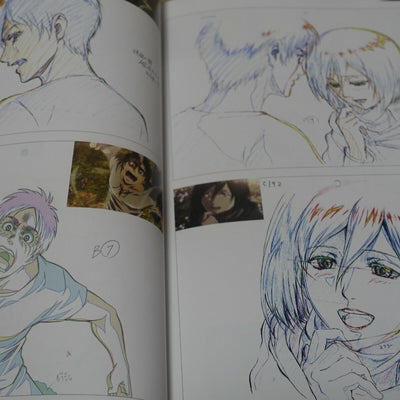 Attack on Titan Season 2 Key Frame Art Work Book with Kyouji Asano Signature 