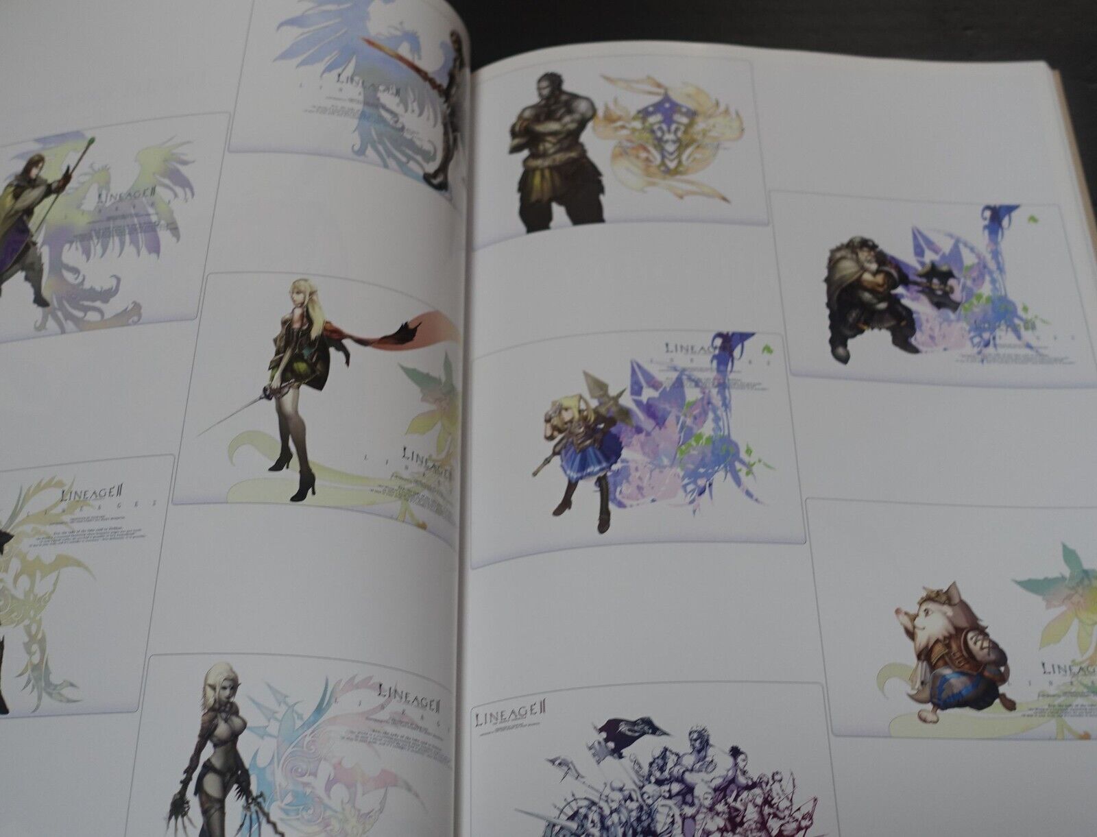 LINEAGE 2 Setting Illustration Art Book THE ARK 