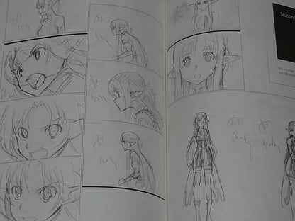 Shingo Adachi Sword Art Online Illustration & Key Frame Art Book 400page 