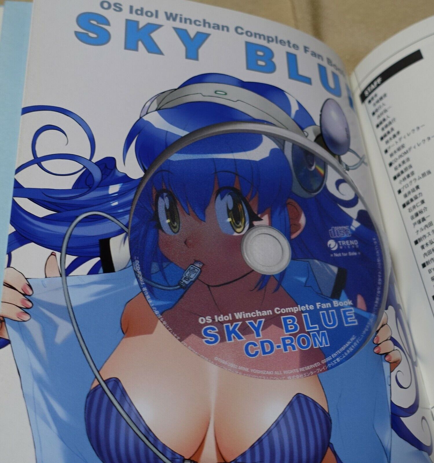 MINE YOSHIZAKI OS Idol Winchan Complete Fan Book SKY BLUE 