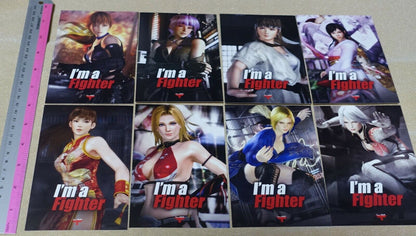 Dead or Alive 5 I'm a Fighter Illustration Post Card Set 10 pieces DOA 