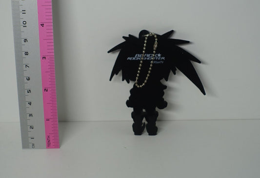Black Rock Shooter Rubber Ball Key Chain Insane Black 