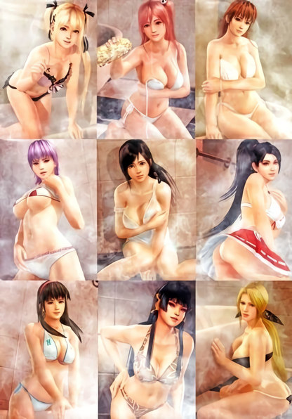 Dead Or Alive Xtreme 3 B2 Bath Room POSTER 9 Complete Set Xtreme3 