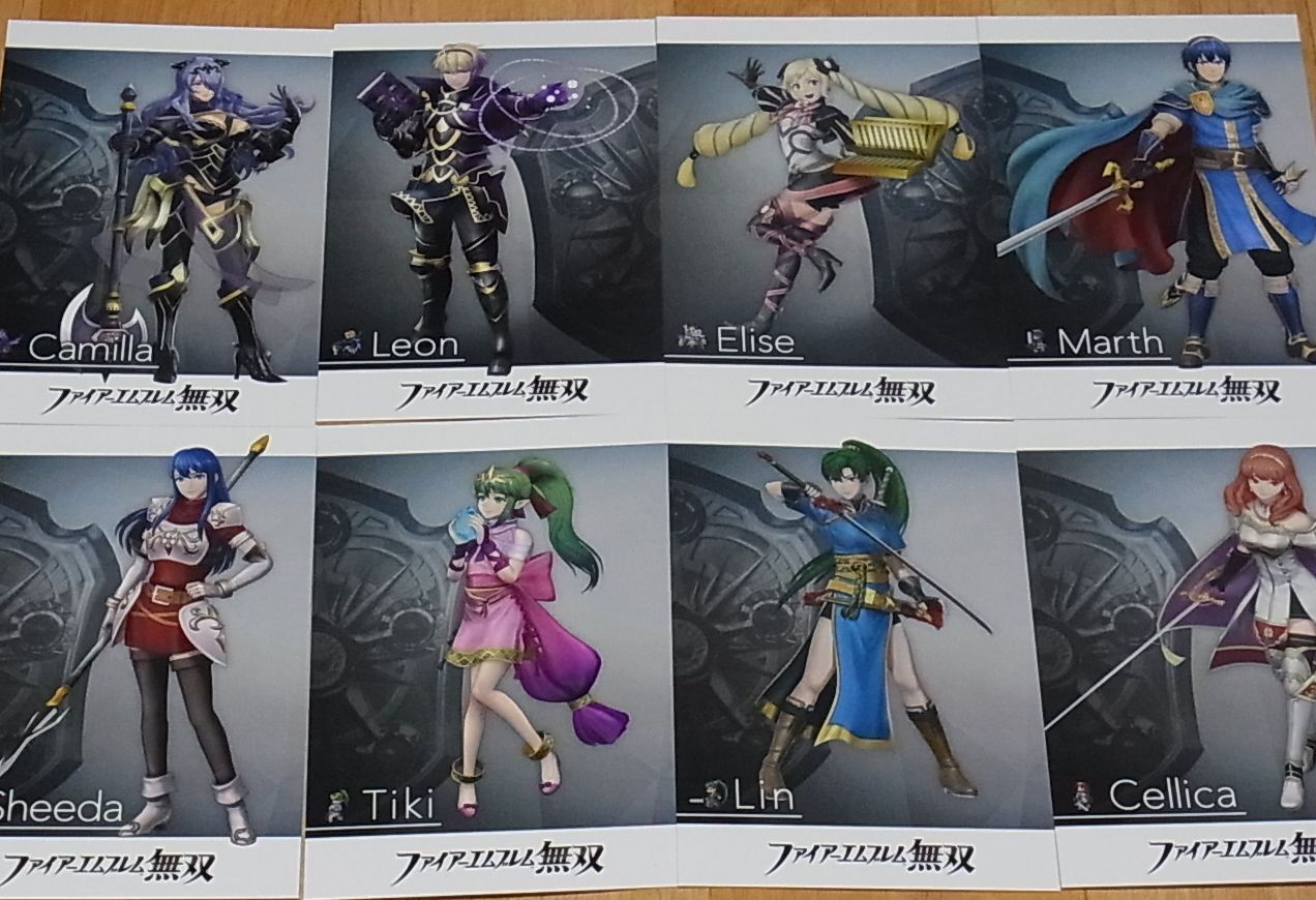 Fire Emblem Musou Privilege Post Card 25 Pieces Set Warriors 