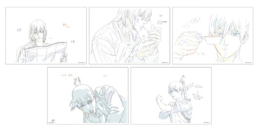 Chainsaw Man Exhibition Event Item Reproduction Key Frame Art Sheet Set Aki 