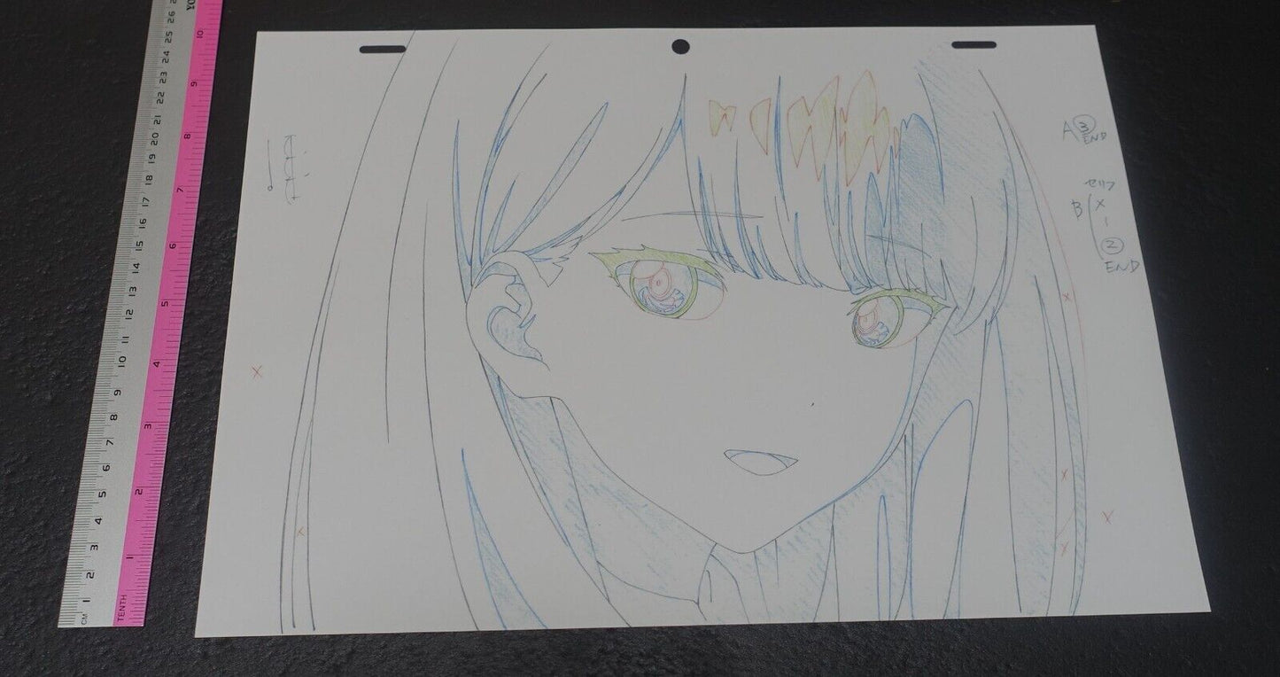 SSSS.GRIDMAN Reproduction Key Frame Art Sheet Rikka B 