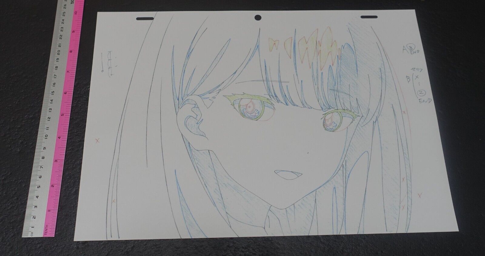 SSSS.GRIDMAN Reproduction Key Frame Art Sheet Rikka B 