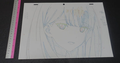 SSSS.GRIDMAN Reproduction Key Frame Art Sheet Rikka B 