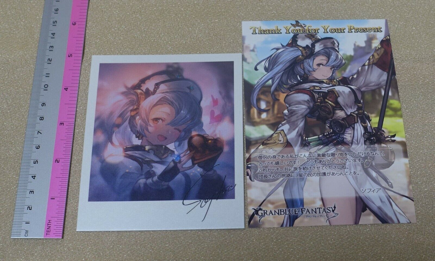 Granblue Fantasy Gift in Return for Valentine's Day Art Board & Art Card Sophia 