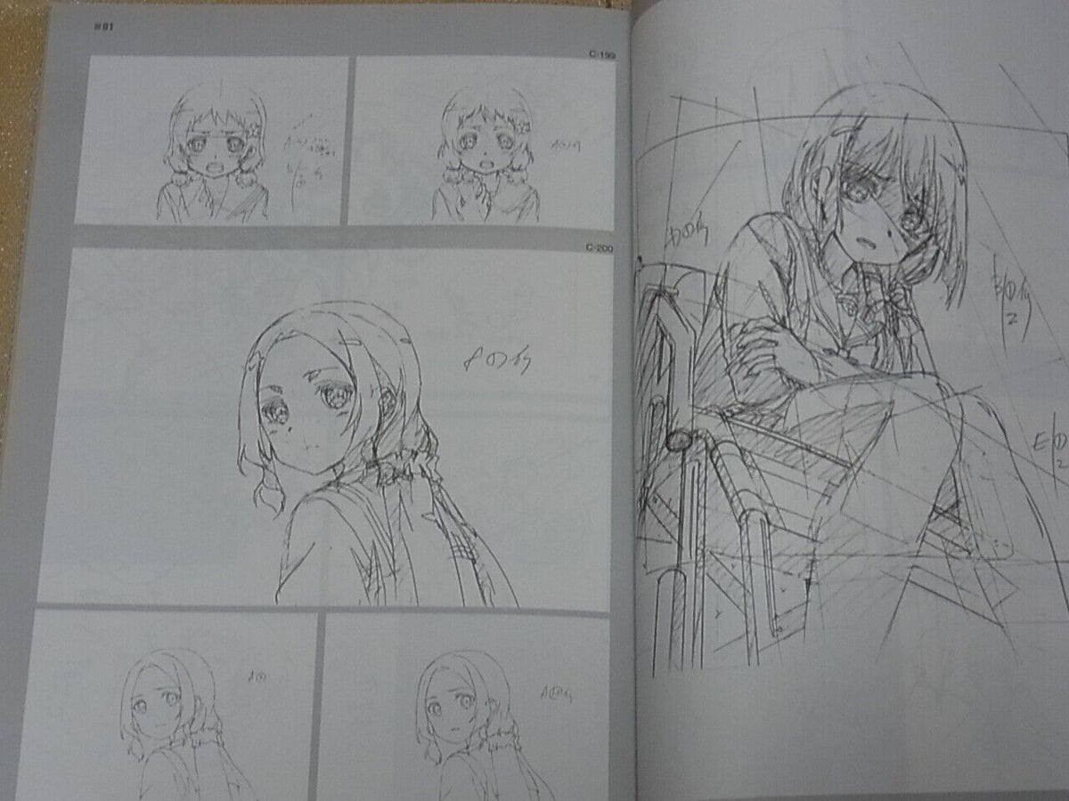 Studio 5 Kumi Yuki Yuna Is a Hero Animation Key Frame , Design Art Work Book 