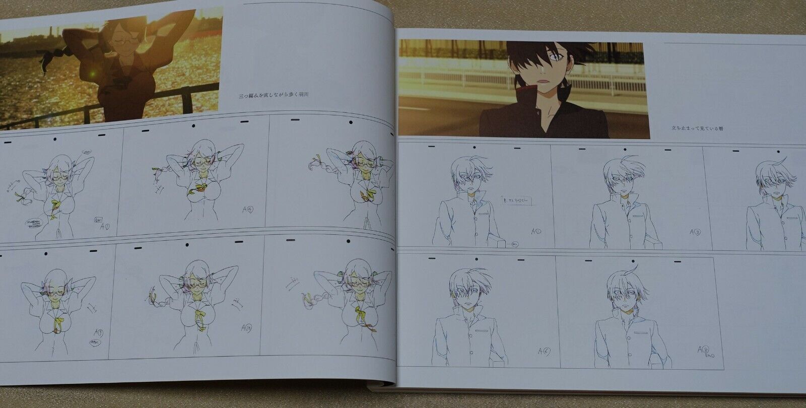 Kizumonogatari Tekketsu-hen Key Animation Note Art Book 308 page monogatari 