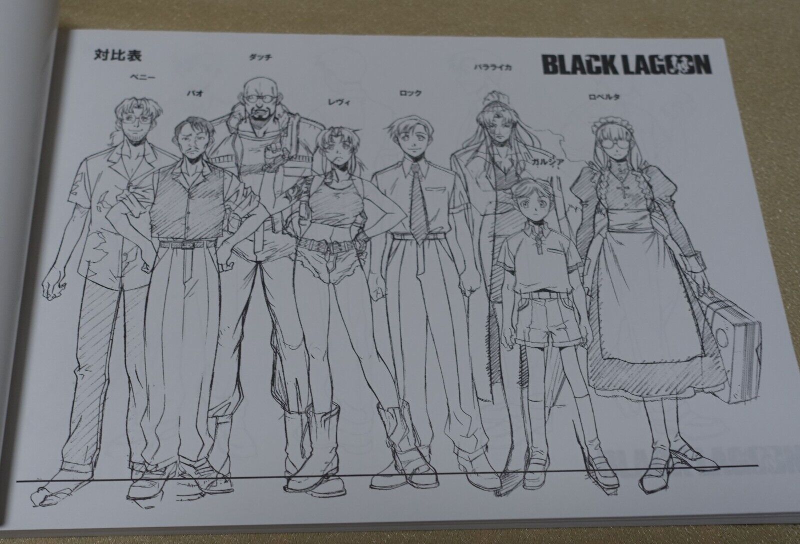 Black Lagoon Animation Setting Art Collection Book 