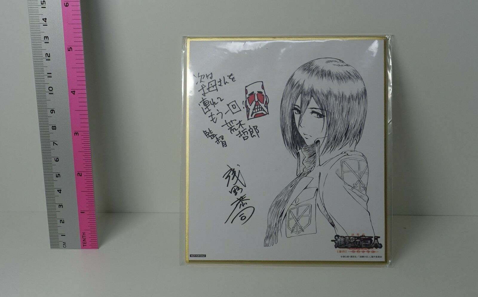 Attack on Titan Kyoji Asano Print Shikishi Art Board Mikasa 