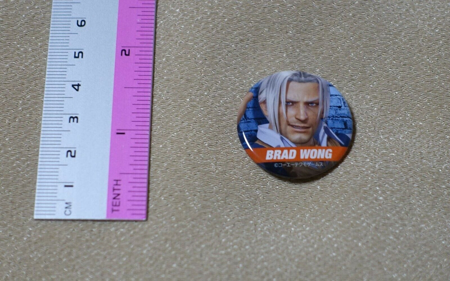 Dead Or Alive DOA 6 Privilege Steel Badge BRAD WONG 