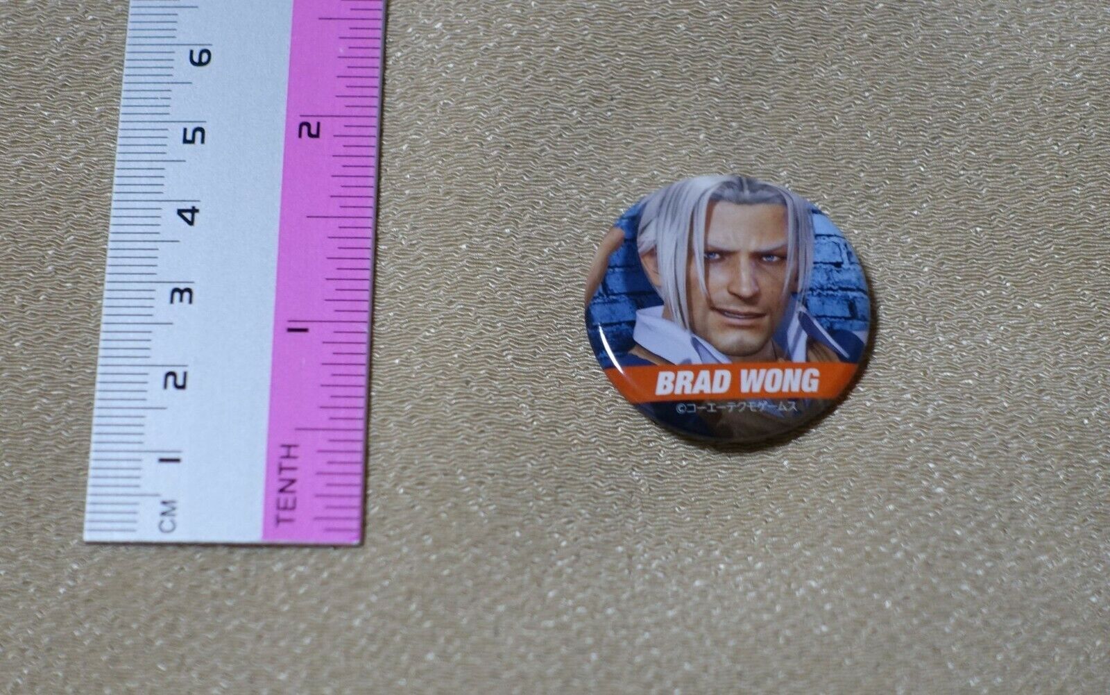 Dead Or Alive DOA 6 Privilege Steel Badge BRAD WONG 