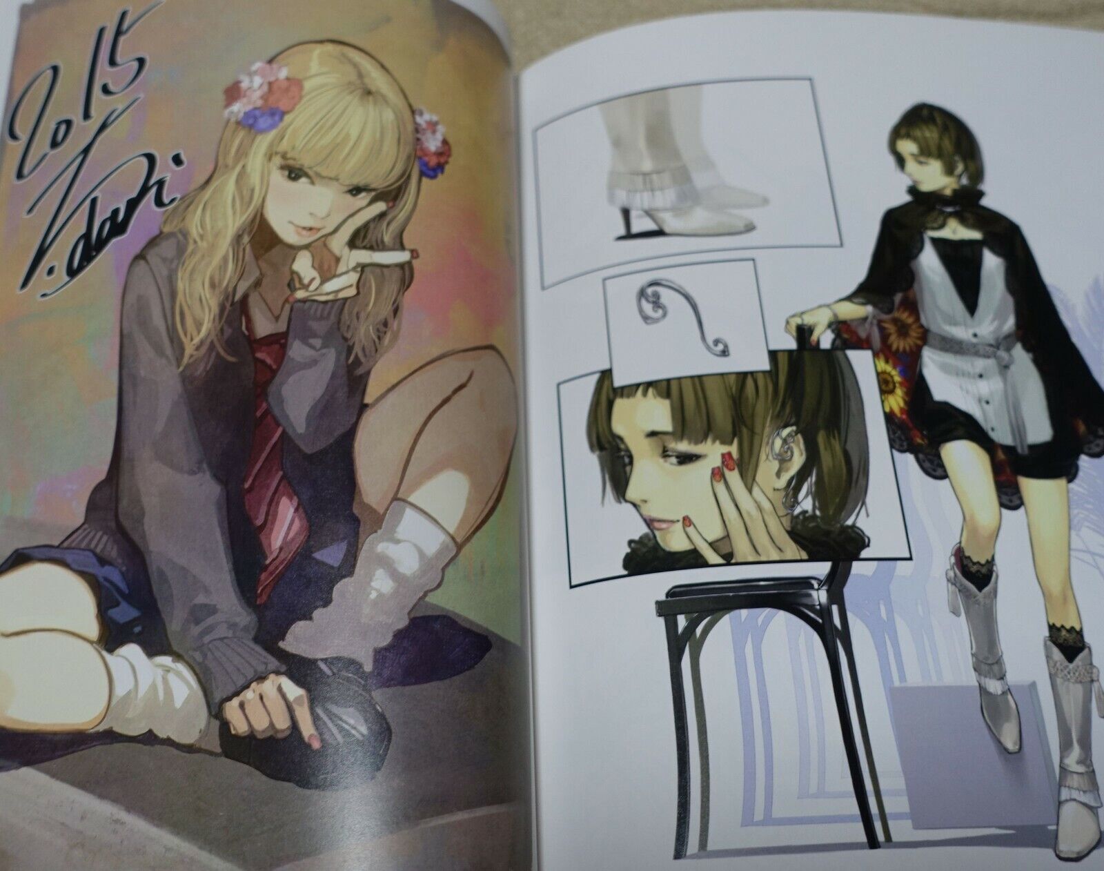 leftside Original Color Art Book FLOWING 