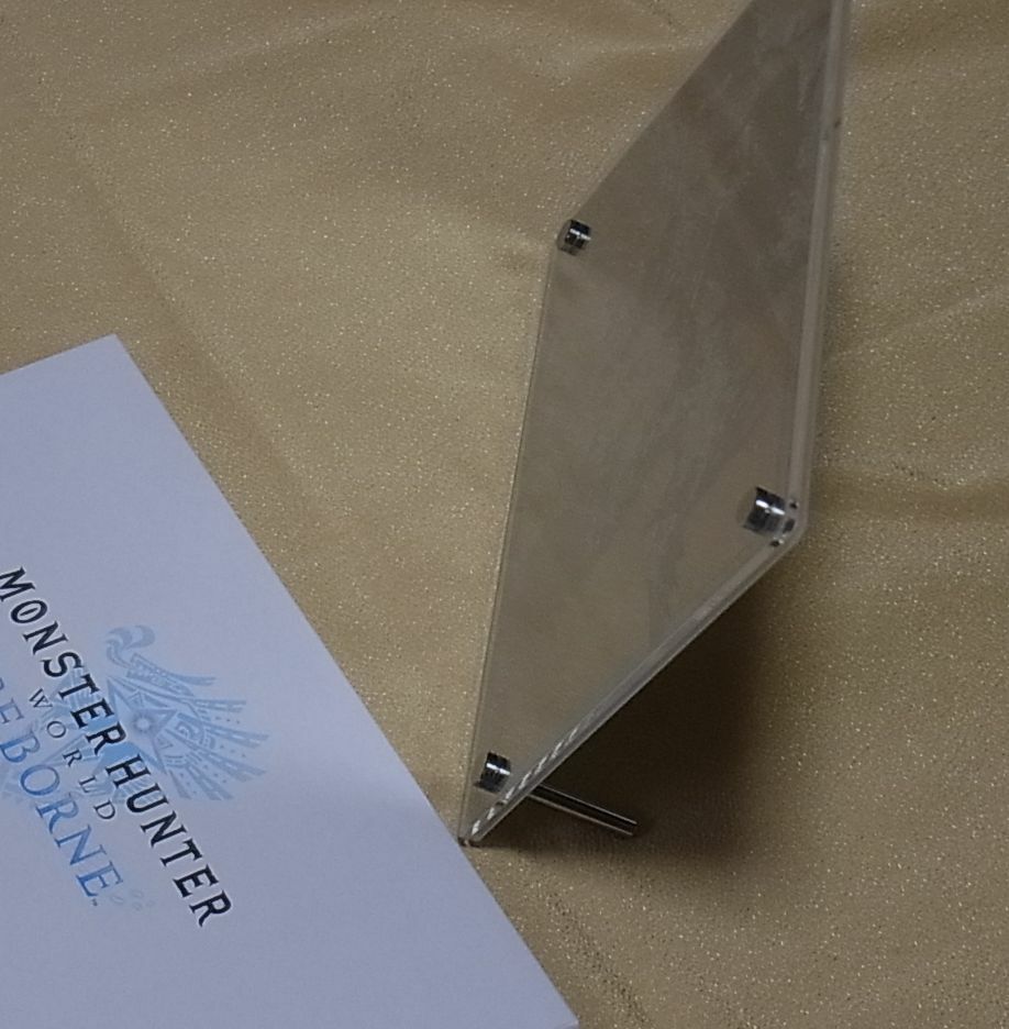 MONSTER HUNTER WORLD ICEBORNE DESK DISPLAY METAL PLATE ART 