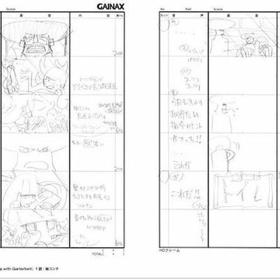 3-7 days Hiroyuki Imaishi Animation Key Frame & Story Board Art Collection Book 