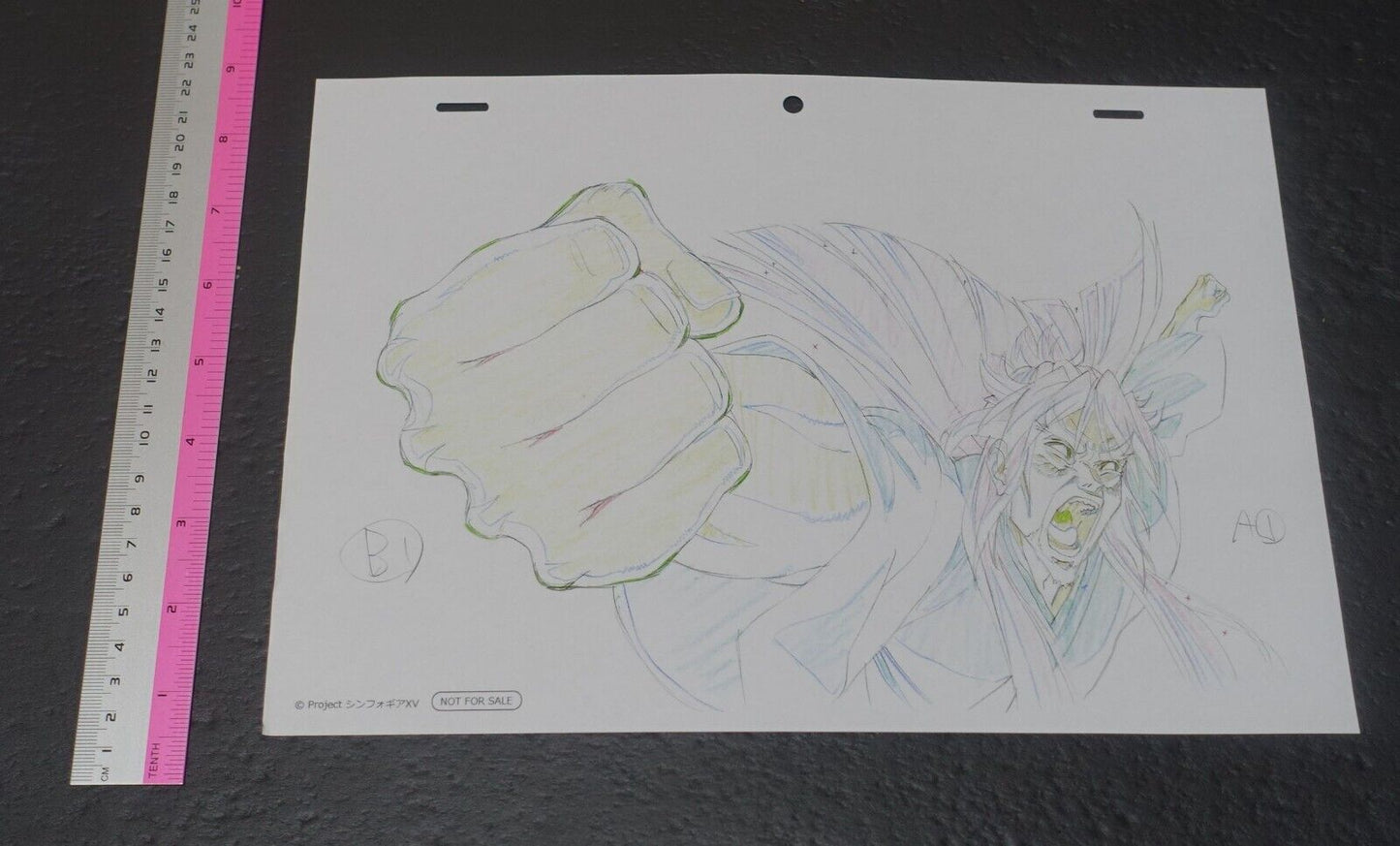 SYMPHOGEAR XV Reproduction Key Frame Art Sheet L 