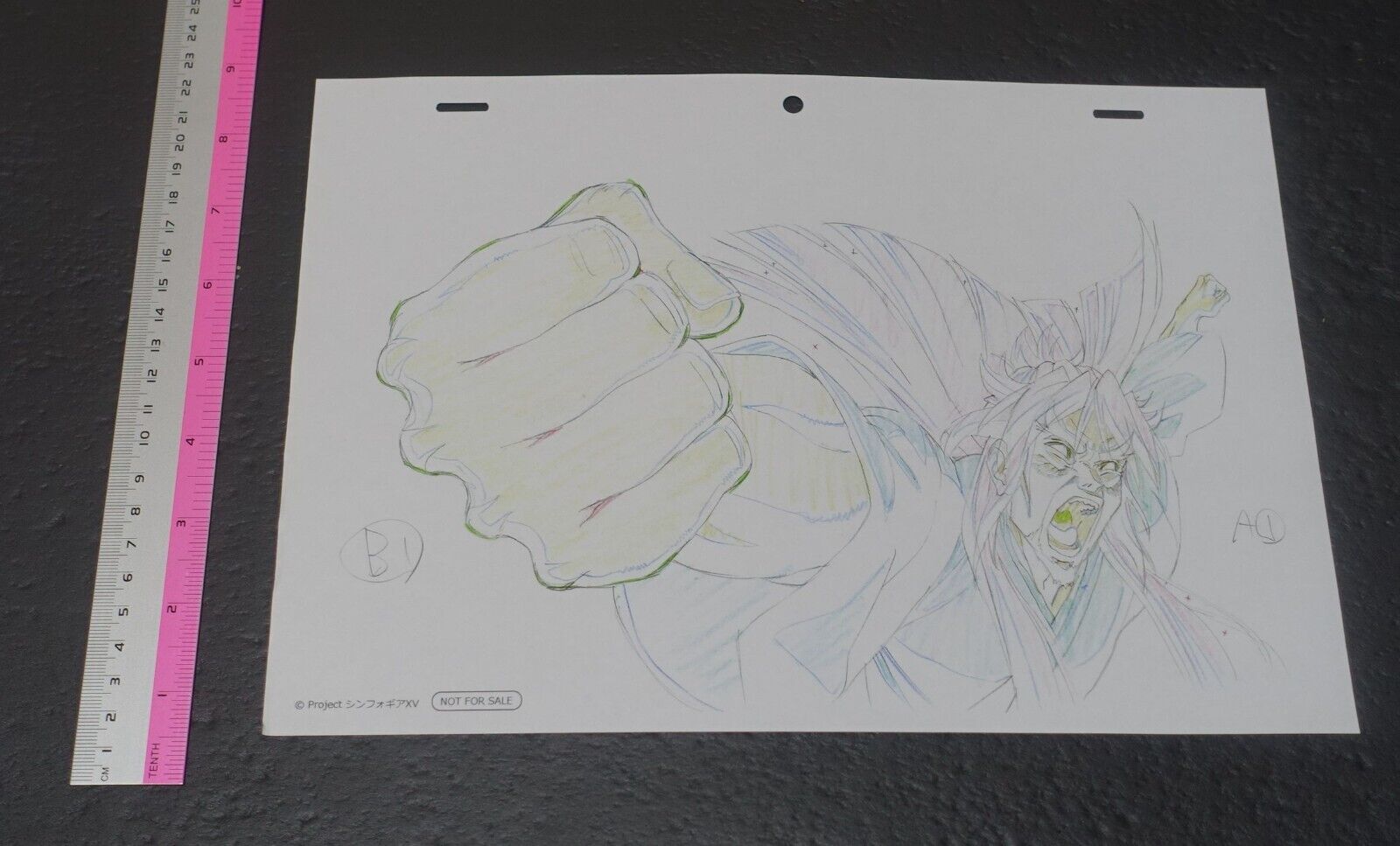 SYMPHOGEAR XV Reproduction Key Frame Art Sheet L 