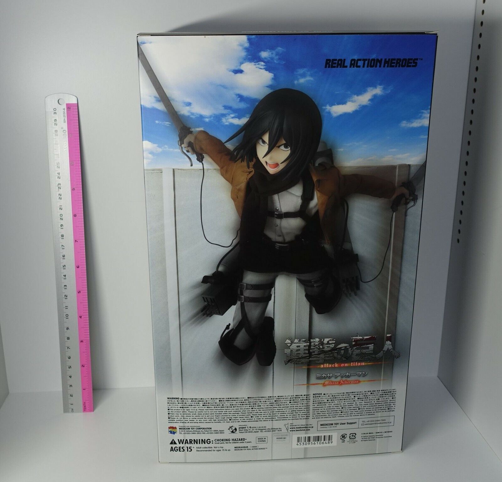 3-7 days RAH Real Action Heroes 1/6 Action Figure Attack on Titan Mikasa 