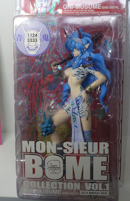 Kaiyodo Mon-Sieur Bome Collection Vol.1 ONI-MUSUME SHE-DEVIL BLUE 