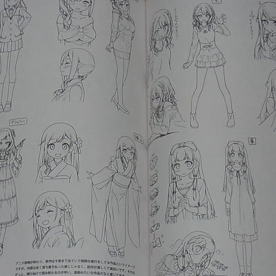 Kantoku Rough Illustration Art Collection Book SKETCH WORKS 124 page 