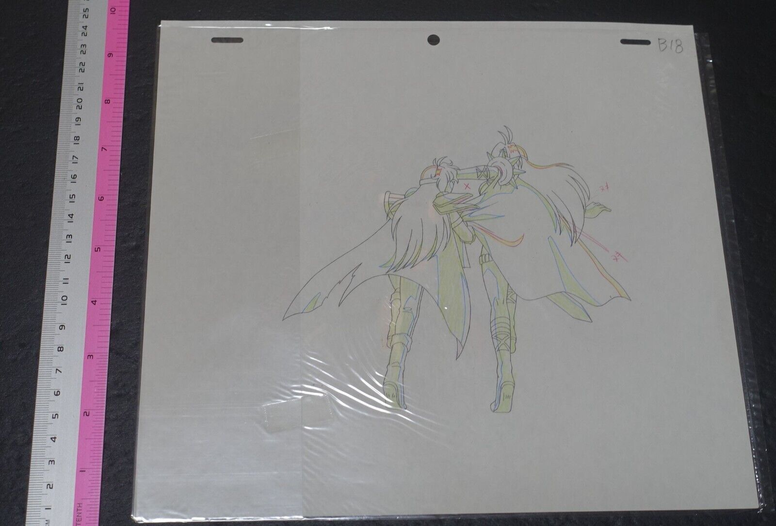 Cel & Raw Key Frame Art The Slayers Rina & Naga B18 Japanese Animation 