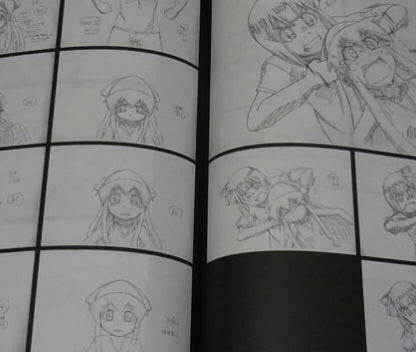 Shinryaku! Ika Musume Squid Girl Animation Director's Key Frame Art Book 4 Set 