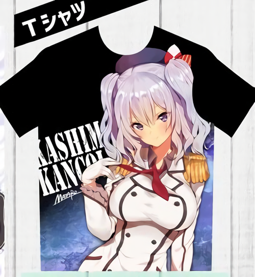Matarou Kancolle Kashima Fan Art Full Graphic T-Shirt Medium RARE C90 