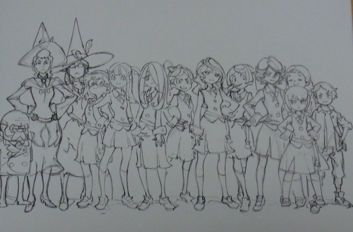 TRIGGER Little Witch Academia Design Sketch Book 