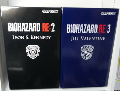 RESIDENT EVIL RE2 LEON S. KENNEDY & RE3 JILL VALENTINE Figure with Special Box 