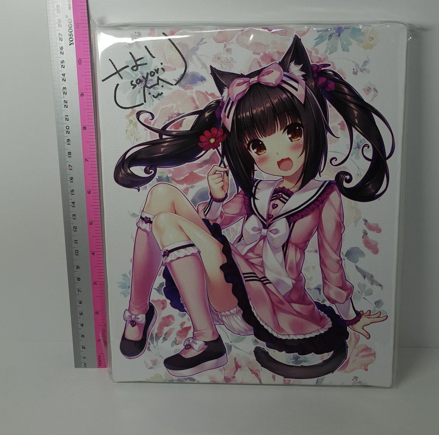 Sayori NEKO PARA Campus Art Board with Hand Drawn Autograph Chocola 