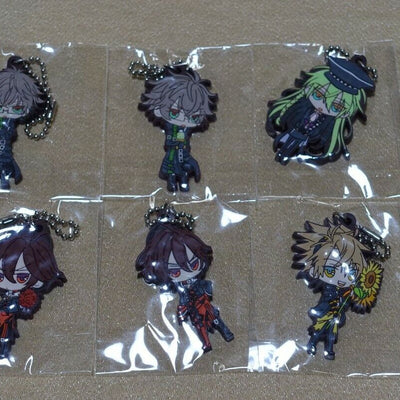 AMNESIA Character Rubber Key Chain 8 Set 