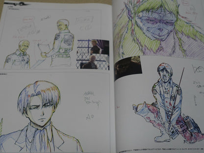 Attack on Titan Season 2 Key Frame Art Work Book with Kyouji Asano Signature 