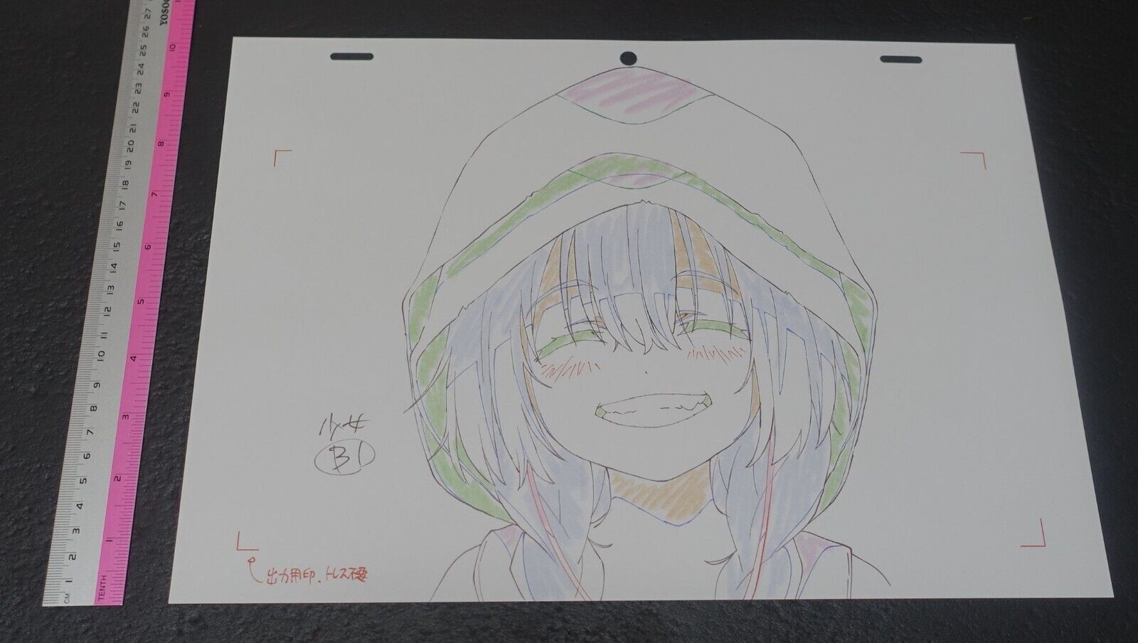 SSSS.GRIDMAN Reproduction Key Frame Art Sheet Anosillus the 2nd 