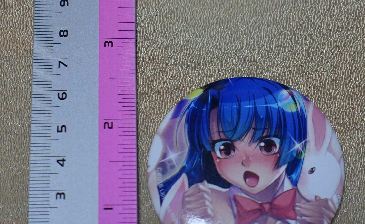 Taimanin Asagi Series Steel Badge Murasaki 