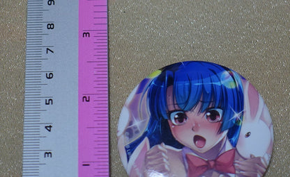 Taimanin Asagi Series Steel Badge Murasaki 